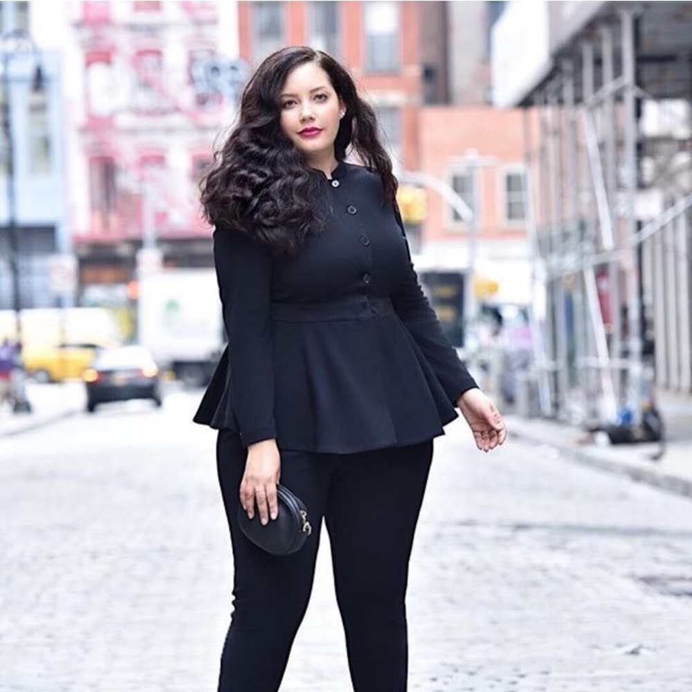 Lane Bryant x Girl With Curve Peplum Blazer (14) and Pants (16)